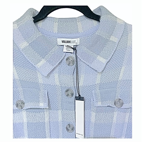 NEW William Rast Shacket Shirt Jacket Plaid Shacket Shirt Size L - Picture 4 of 9